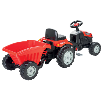 Active Pedal Operated Tractor with Trailer